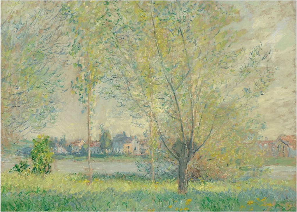 Sklenený obraz - Claude Monet, The Willows, reprodukcia (70x50 cm)