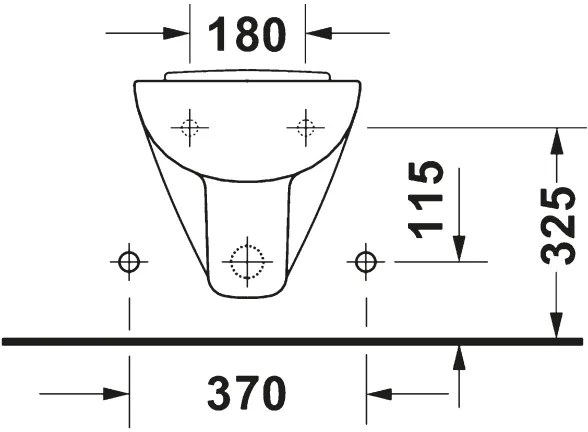 Duravit 22371500002 - Závesný bidet D-CODE keramika/lesklá biela