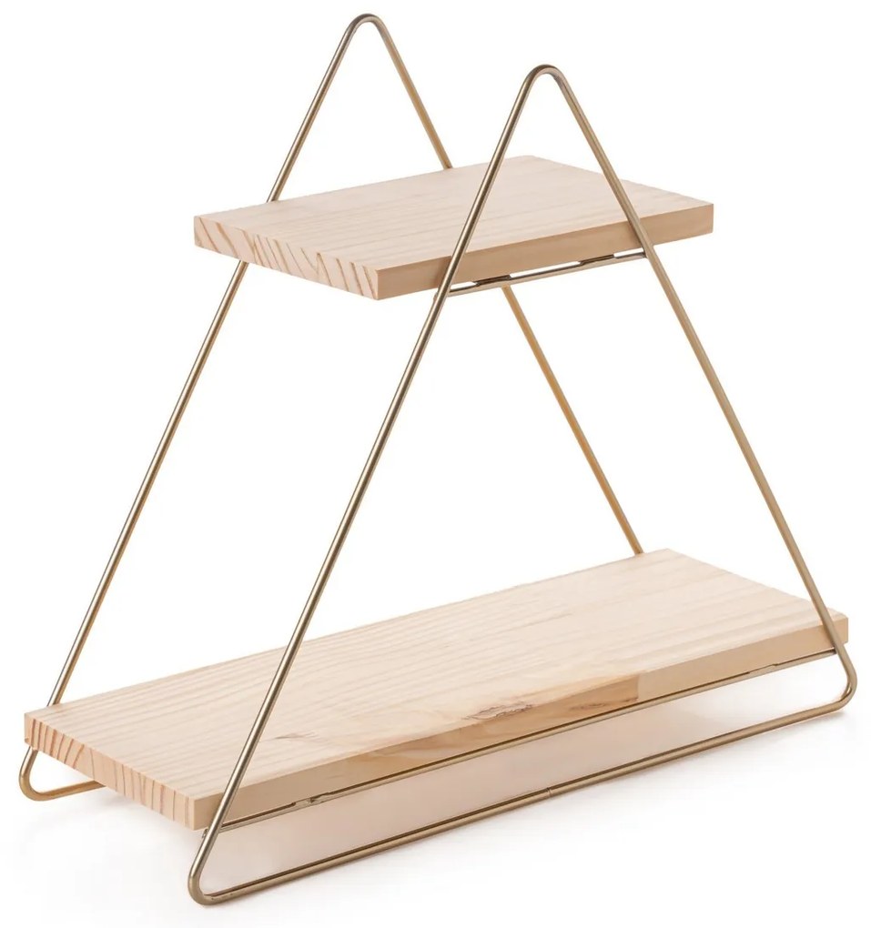 Polica MASA SERVIS hnedá