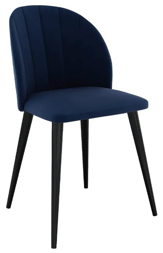 Čalúnená jedálenská stolička ST100, Farby: čierna, Potah: Magic Velvet 2217