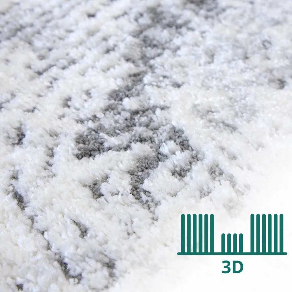 Angel Carpet, Kusový koberec Aurora 55 Grey, 60x110, šedá, kancelária