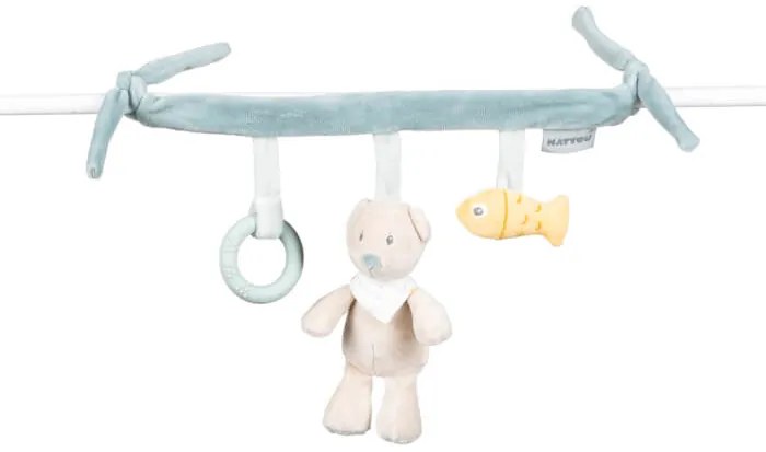 Mäkká visiaca hračka s aktivitami medvedík Jules 32 cm Romeo, Jules & Sally