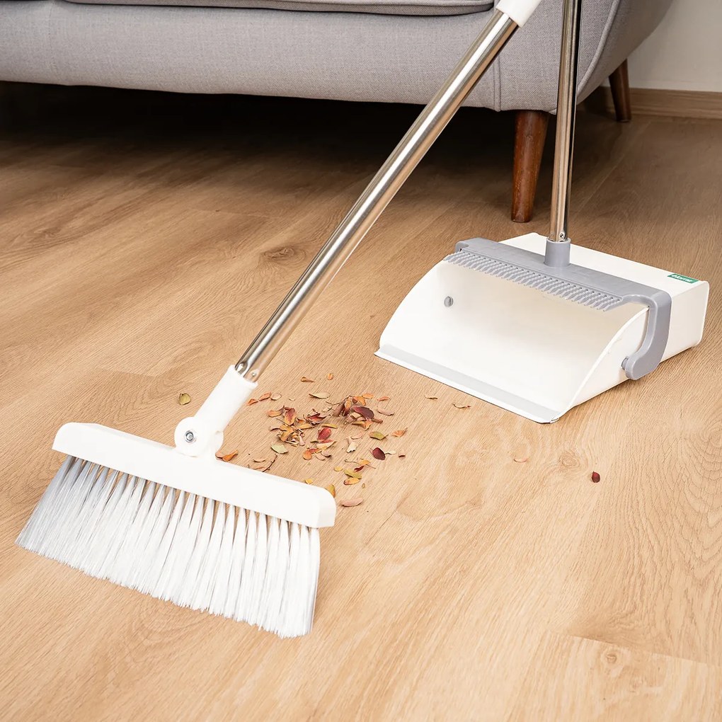 4home Metlička a lopatka s násadou Leňoch