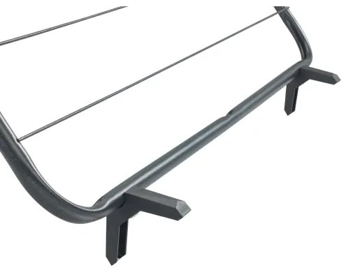 WENKO 63003100 - Sušiak na bielizeň CHAMPION 65x114 cm čierny