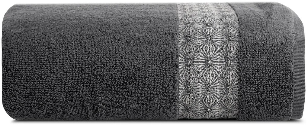 BAVLNENÝ UTERÁK MALIKA 70X140 CM SIVÁ