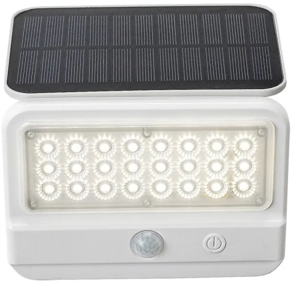Rabalux 77090 - LED solárne nástenné svietidlo FLAXTON LED/7W/3,7V IP54 biele