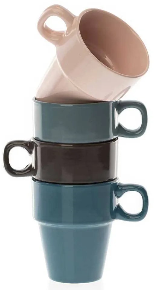 Keramický hrnček Easy 180 ml sada 4ks