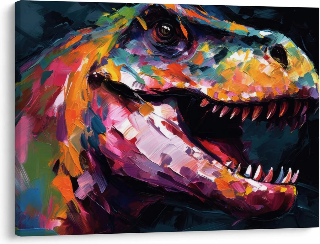 Obraz - Dinosaurus, maľba (70x50 cm)