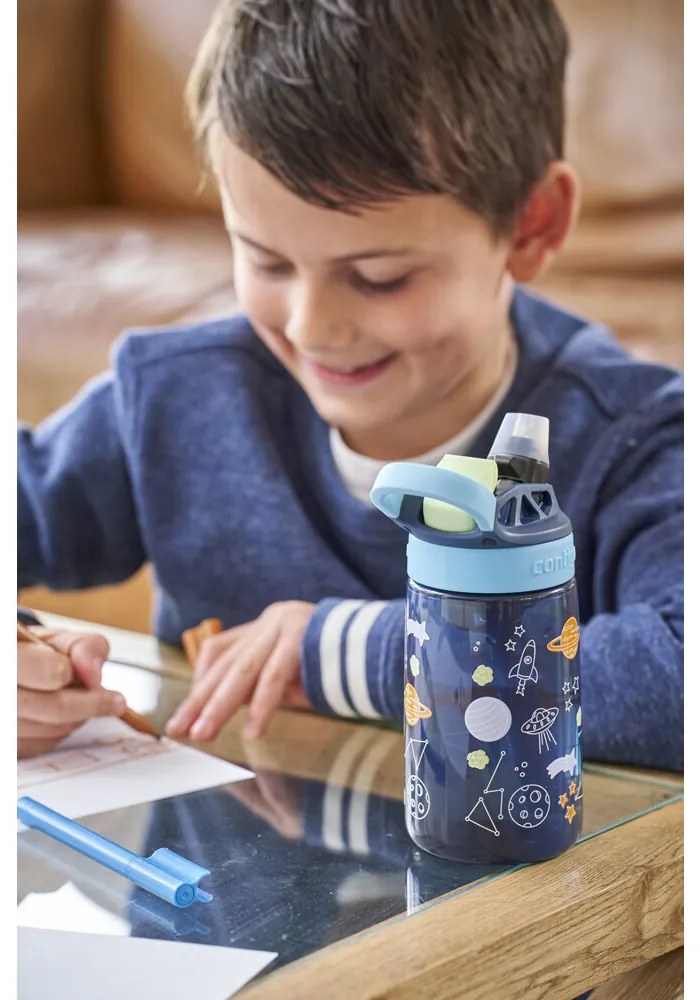Contigo Detská fľaša Easy Clean 420 ml Blueberry Cosmos