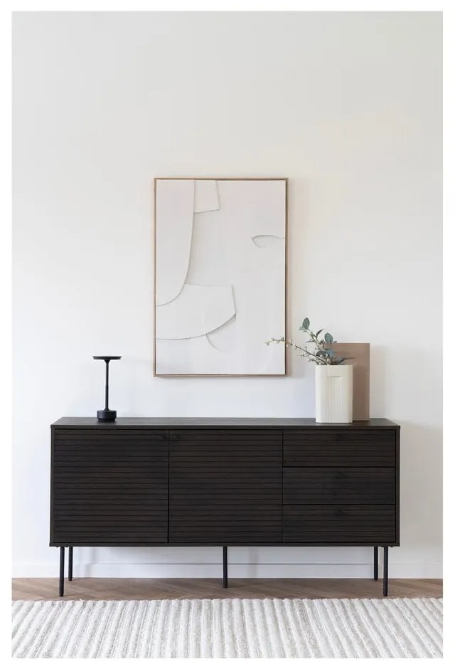 Čierna LED stolová lampa (výška 28,5 cm) Lyneham – House Nordic