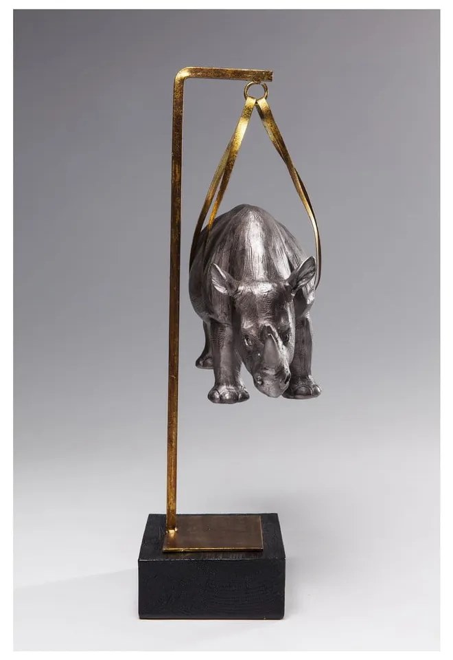 Dekorácie Kare Design Hanging Rhino, výška 43 cm