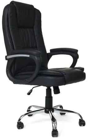 Sammer Kancelárska kožená stolička v čiernej farbe 2671 cierne