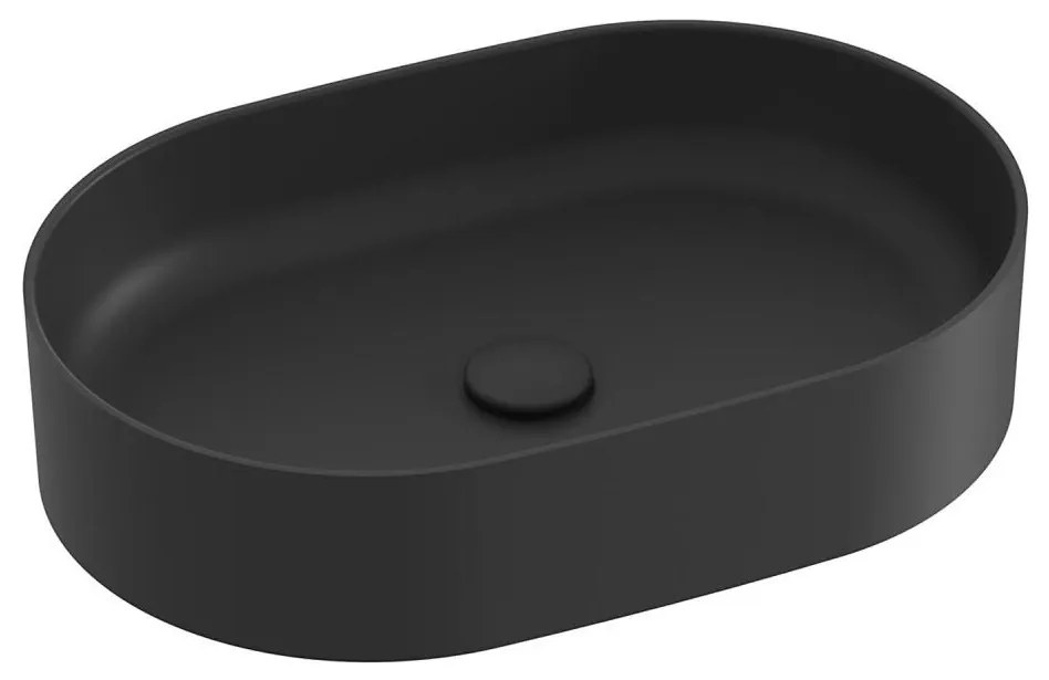 Ravak XJX0D155000 - Umývadlo na dosku CERAMIC SLIM 55x37 cm keramika/čierna