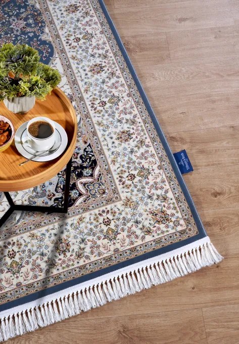 Koberec Villeroy & Boch Kollektion 1870 Etienne svetlomodrý / krémový
