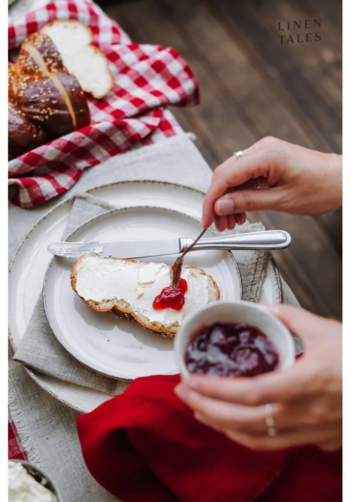 Ľanová utierka 45x65 cm Red Gingham – Linen Tales