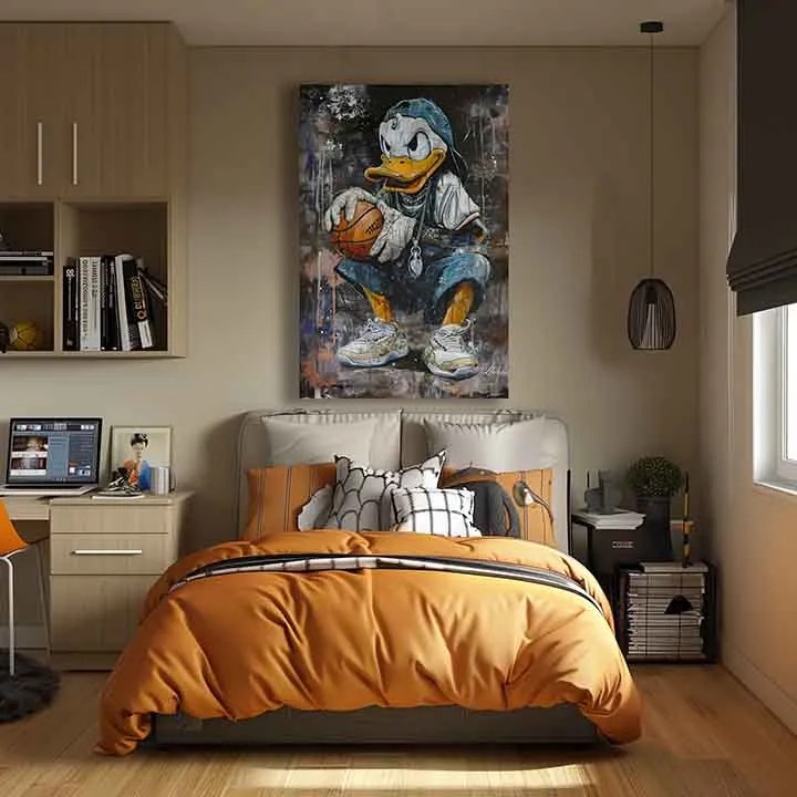 Obraz LeBron Duck na plátne | Akrylové detaily