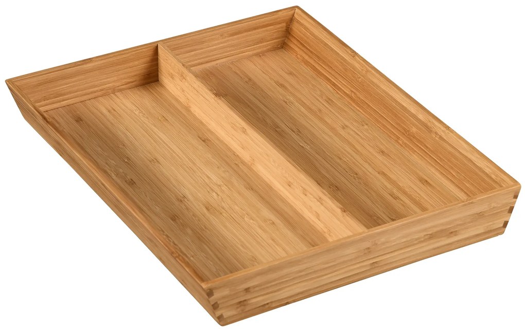 Zeller Present Organizér do zásuvky na kuchynské náradie s priehradkou, bambusový KESP DUO 35 x 43 cm