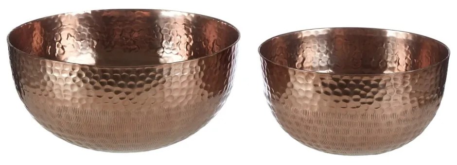 Kovové servírovacie misky v medenej farbe v súprave 2 ks ø 26 cm Solis – Premier Housewares