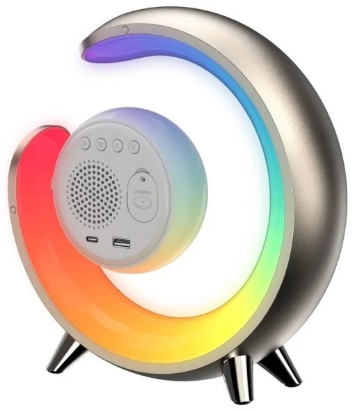 Immax 08981L- LED RGBW stmievateľná stolná lampa s budíkom PEACOCK LED/20W/5V US