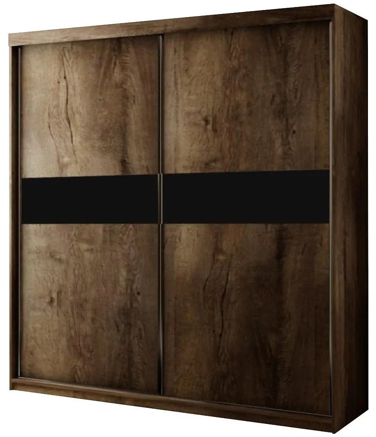 Skriňa Top 4 200 Tmavý jaseň