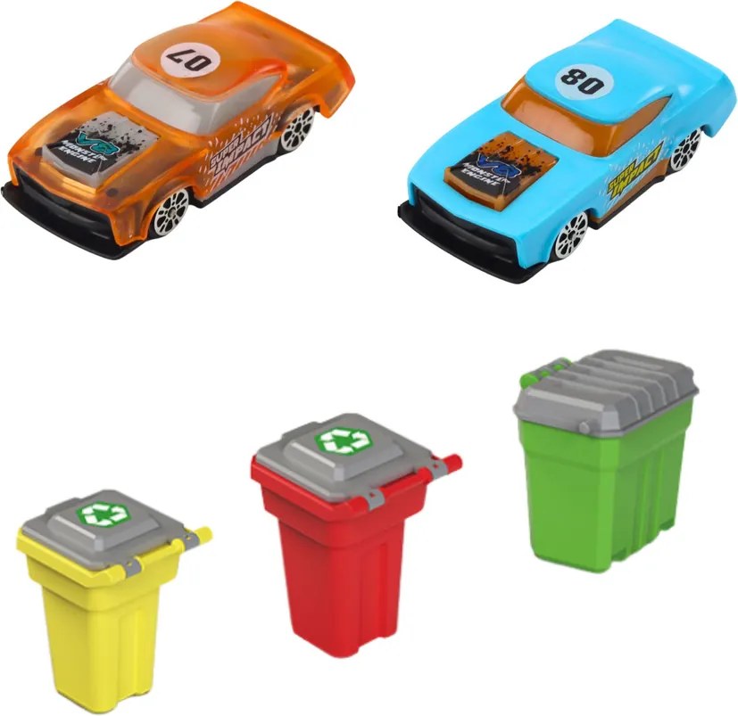 LEAN Toys Mestské smetiarske auto Mestské vozidlo Svetlá Zvuky