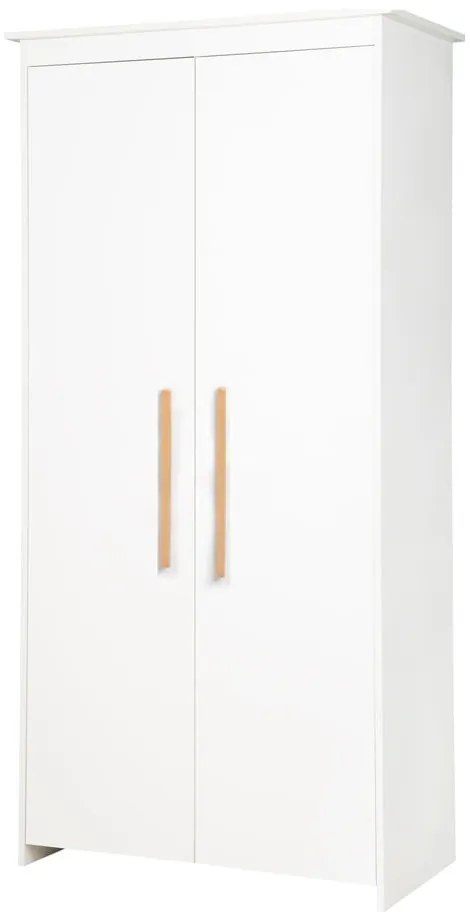 Biela detská šatníková skriňa 96x190x50 cm Lilo – Roba