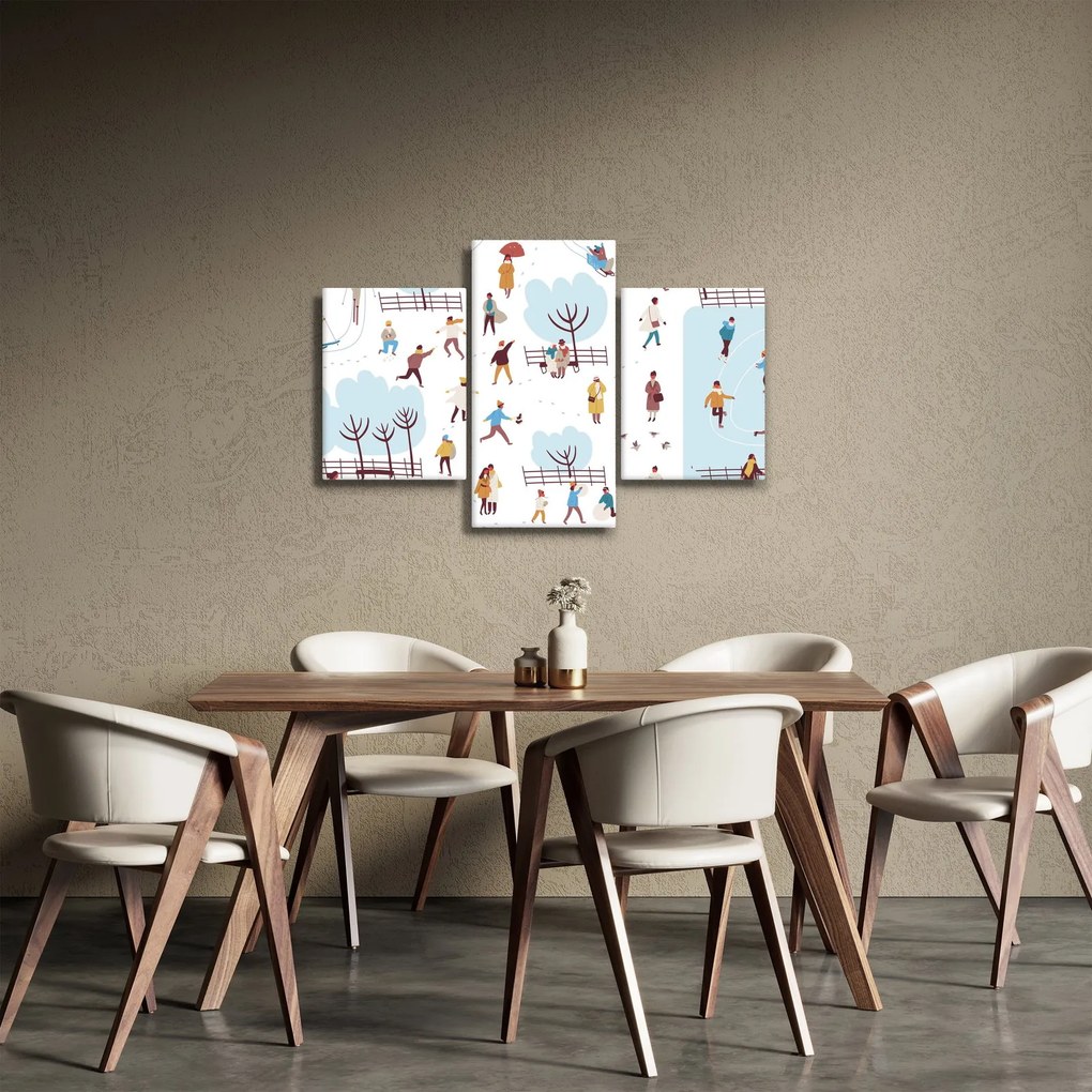 Obraz - Veselá zima (90x60 cm)