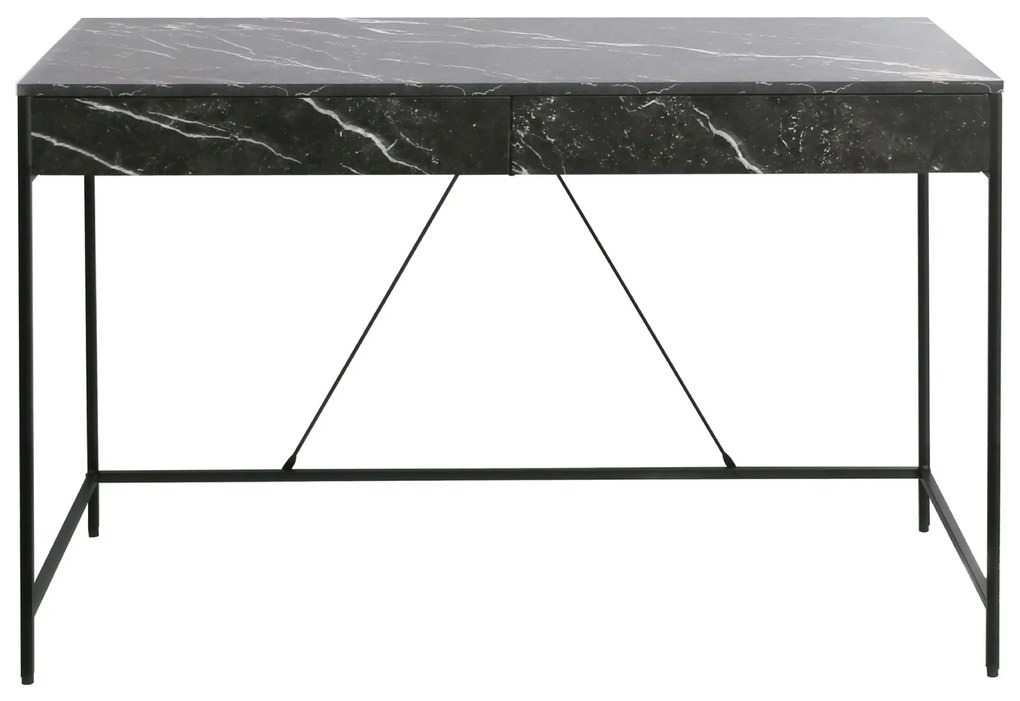 Psací stůl CARINI 120 cm černý mramor