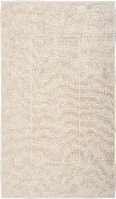 Krémový bavlnený behúň Floorist Camaria, 80 × 300 cm