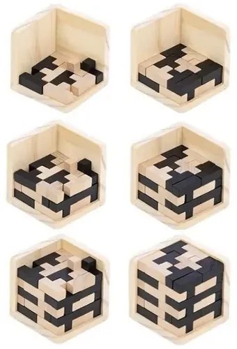 Drevená skladačka – hlavolam