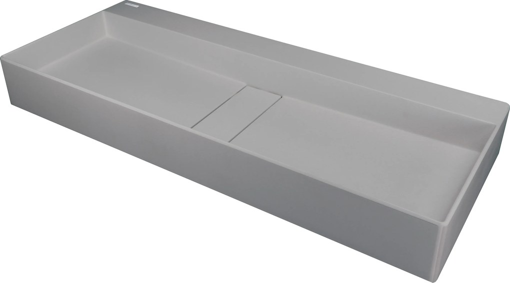 Deante Blur, granitové umývadlo na dosku 800x400x120 mm, šedá metalíza, DEA-CQB_SU8S