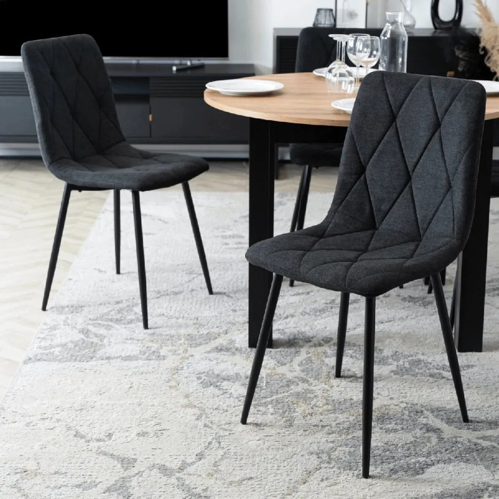 PROXIMA.store - Čalúnená jedálenská stolička ROBIN 2 FARBA: sivá