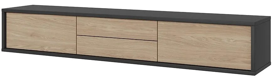 TV stolík Frida  2k2s 39 Antracit/Dub Olejovaný