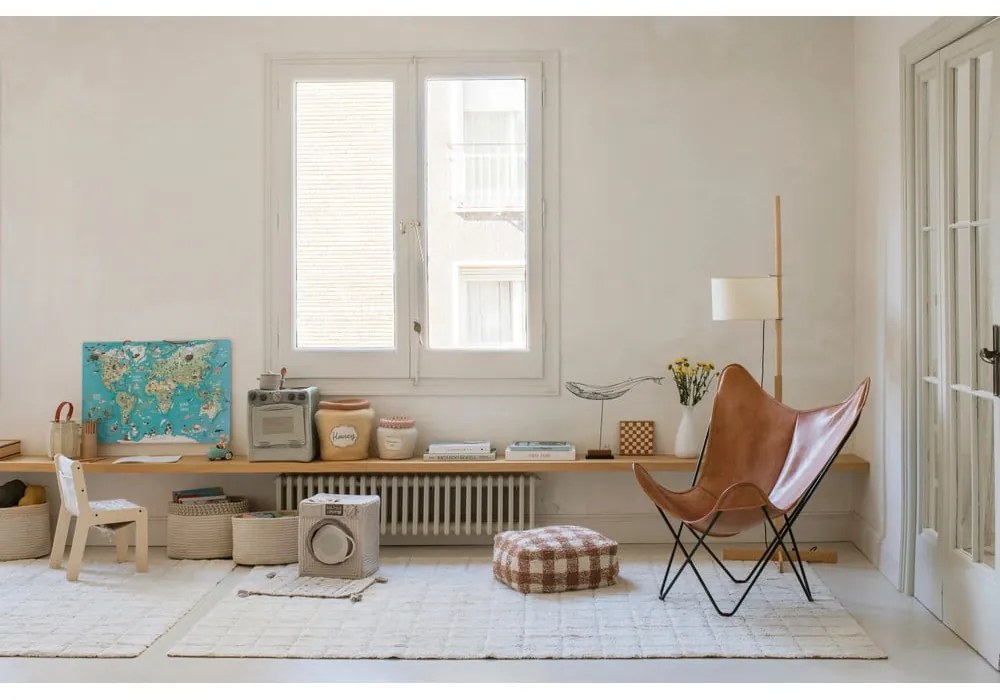 Hnedý taburet Vichy Toffee – Lorena Canals