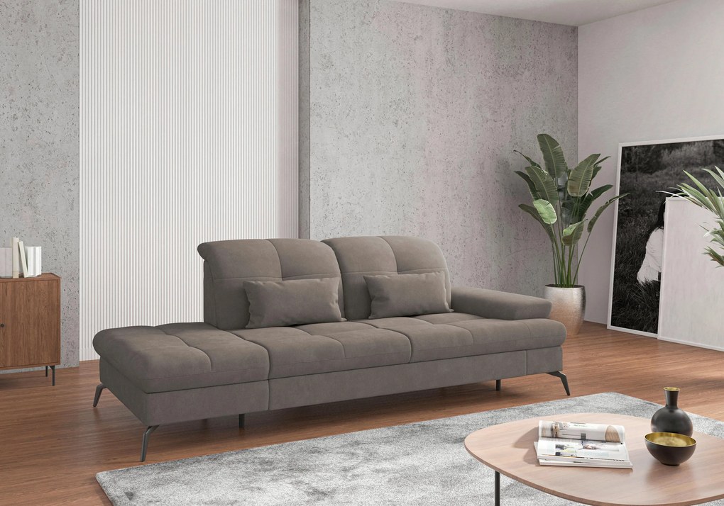 XXXLutz LEŇOŠKA, textil, bahenná hnedá Sit & More - Online Only obývacie izby - 000144009088