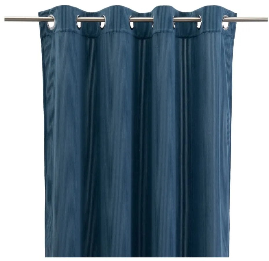 Modrý menčestrový záves 140x260 cm Merely – Casa Selección