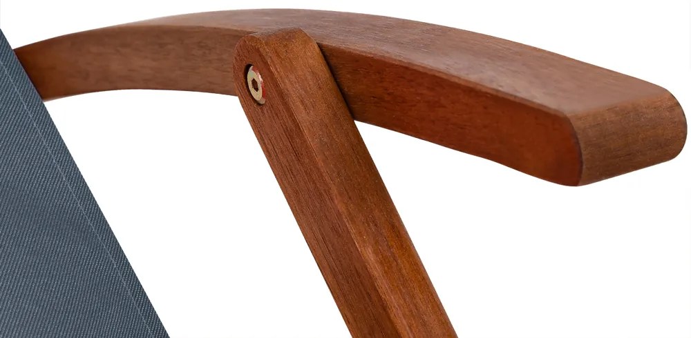 Záhradné lehátko SIENA, 65x87x102cm, antracitová Jurhan