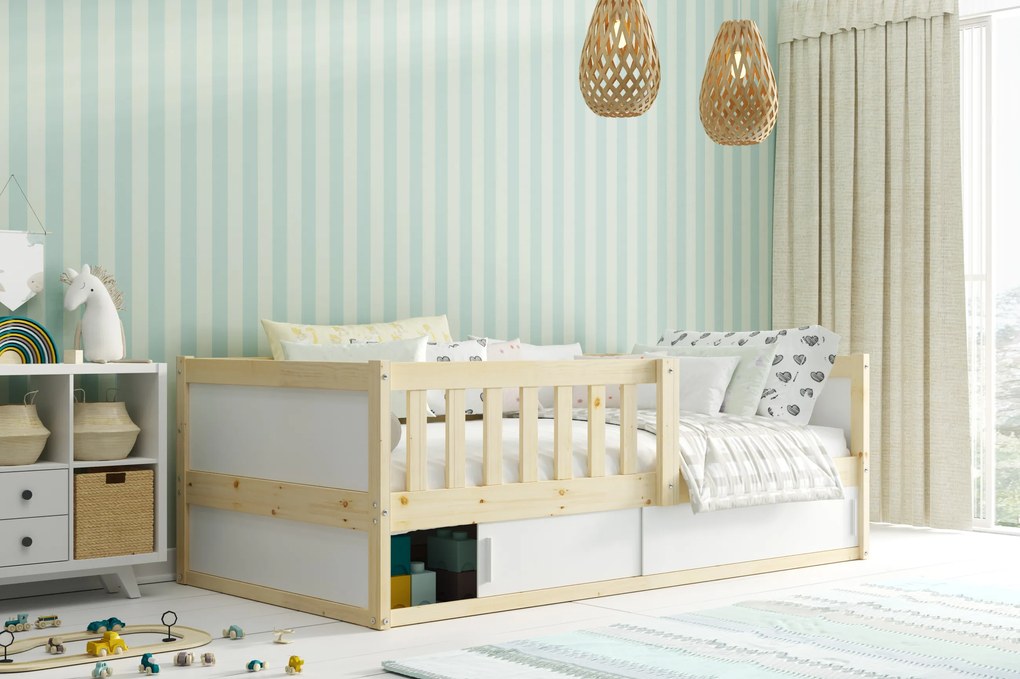 Posteľ SMART 2 natural 160x80 cm - borovica