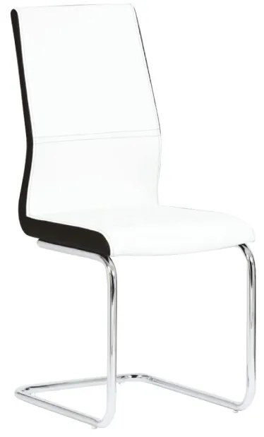 Jedálenská stolička Neana - biela / chróm
