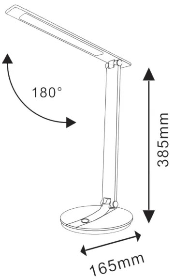 LED Stmievateľná dotyková stolná lampa SERRA LED/8W/230V čierna