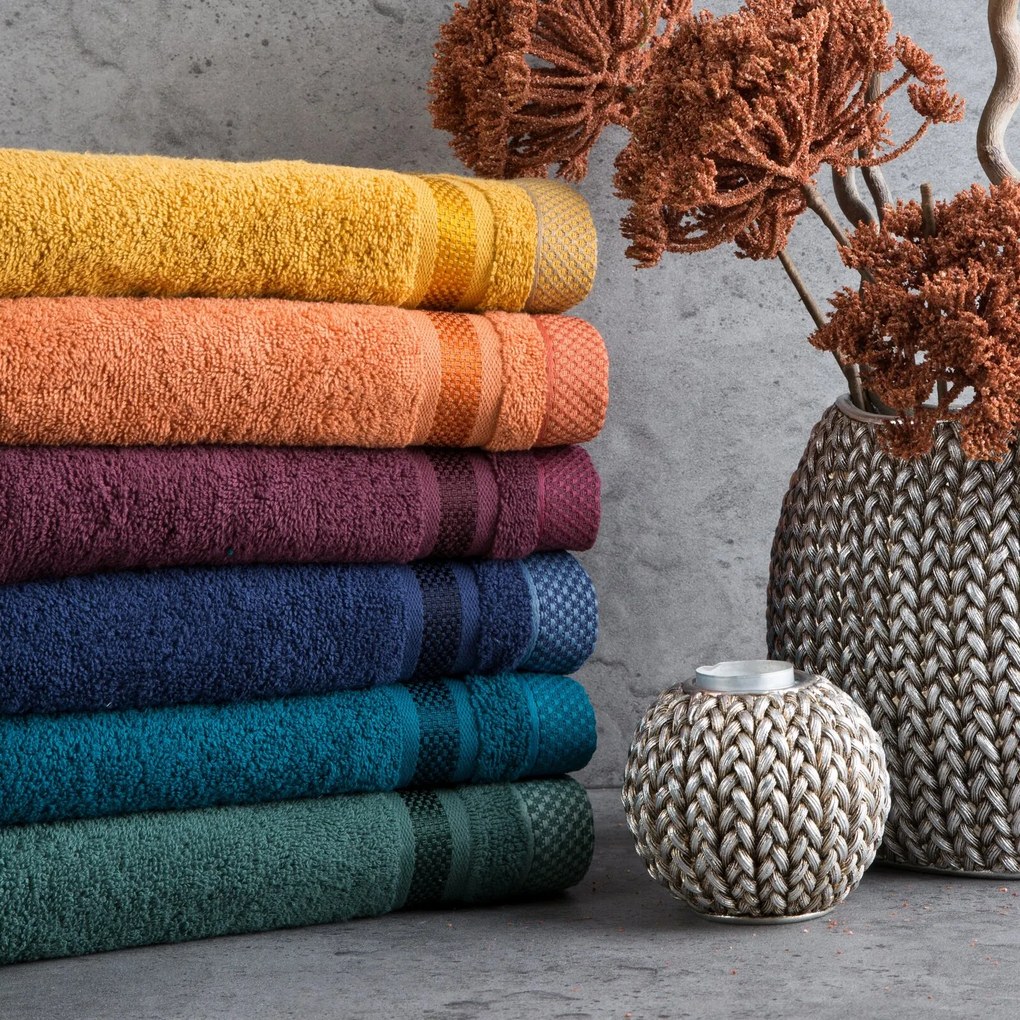 FROTÉ UTERÁK ABBIE 50X90 CM TMAVOZELENÁ