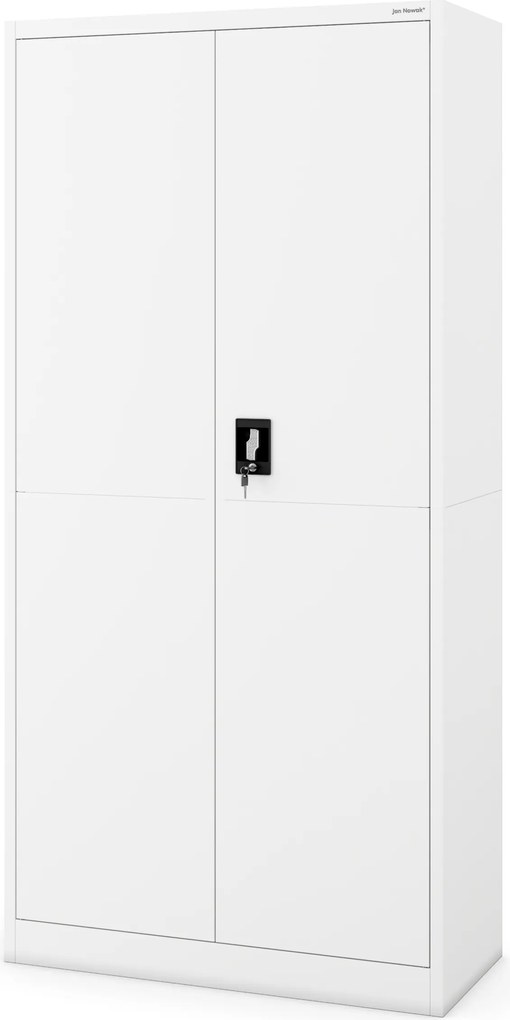 Kovová skriňa DAWID, 900 x 1850 x 400 mm, Smart: biela