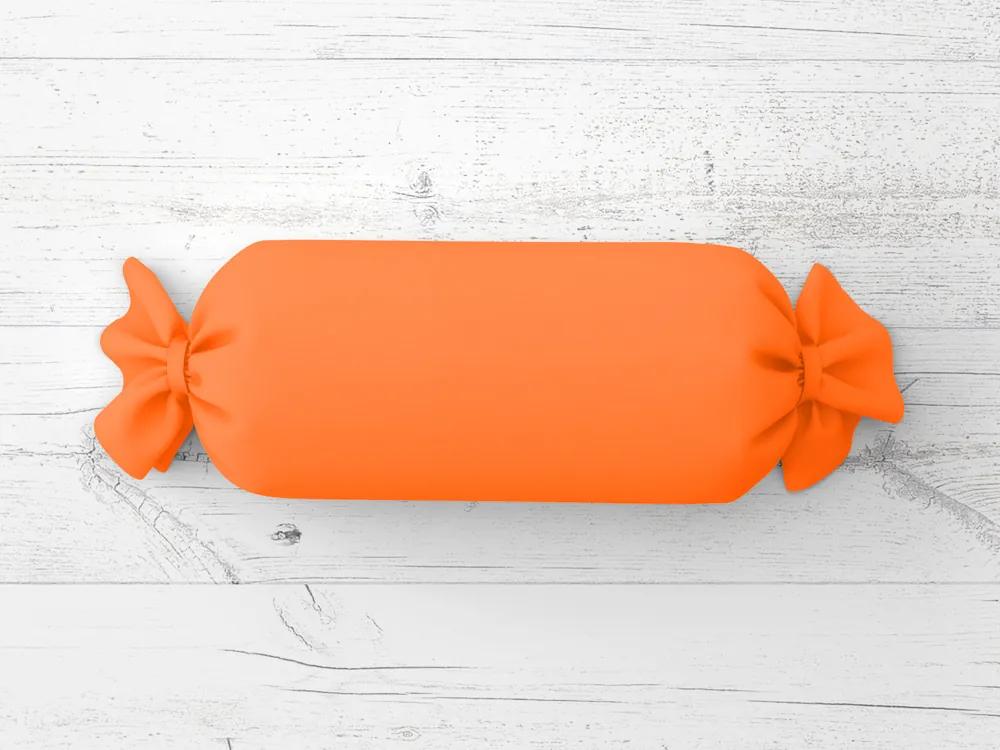 Biante Vankúš valec bonbon Rongo RG-035 Oranžový 15x60 cm