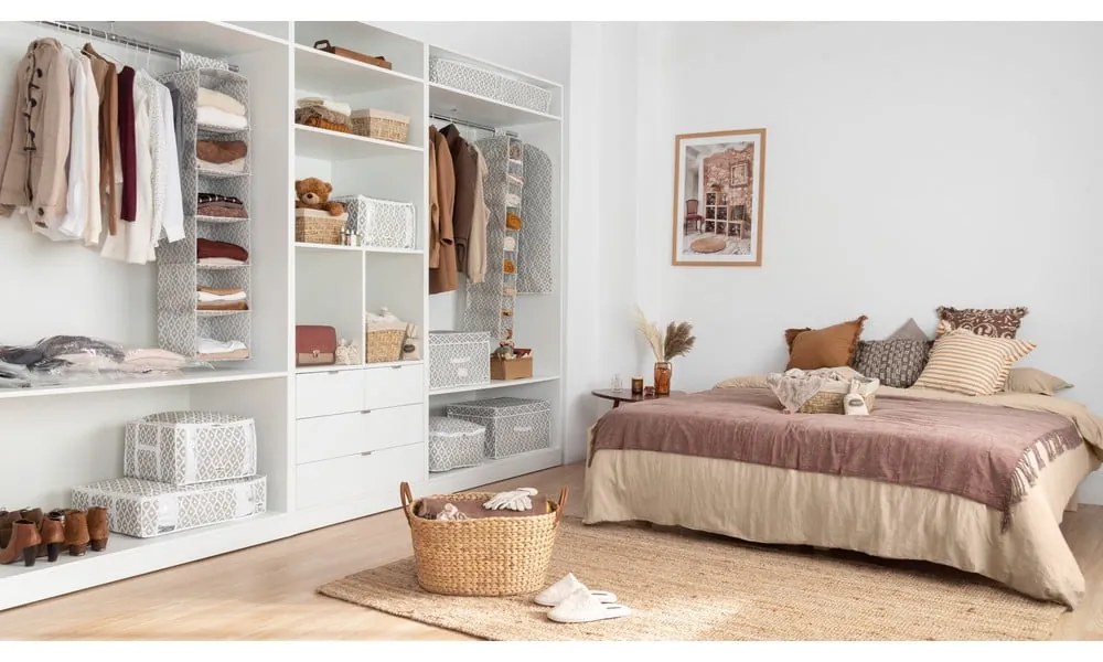 Úložný kôš z rákosia Compactor Rush, 38,5 x 28,5 cm