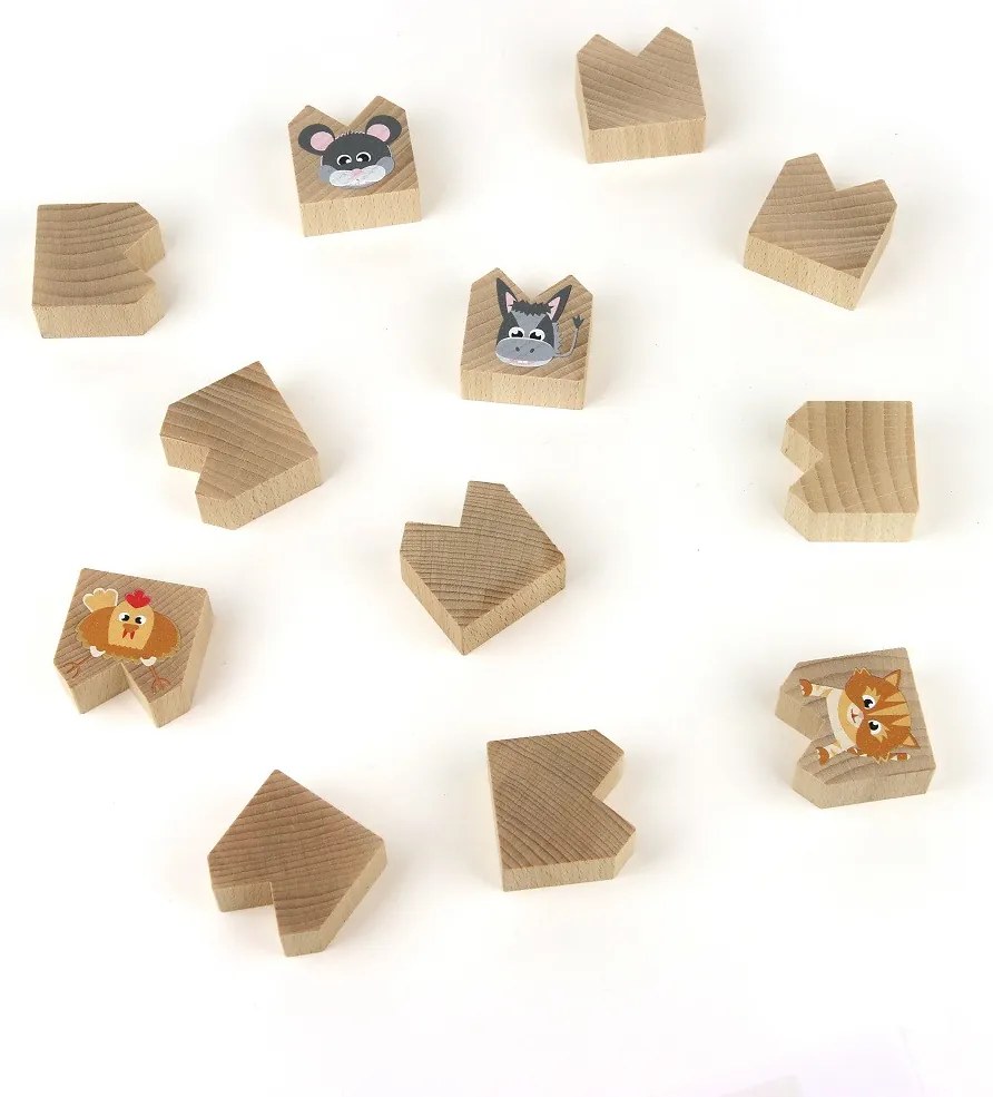 Milaniwood - Drevená balančná hra - domáce zvieratká