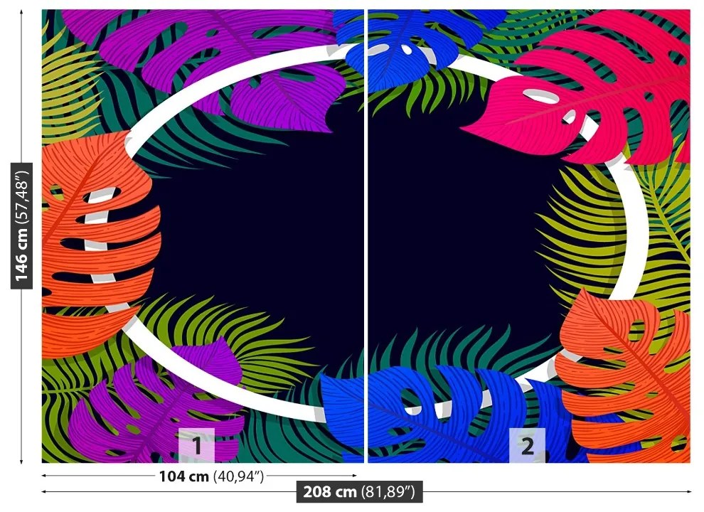 Fototapeta Vliesová Palmové listy 104x70 cm