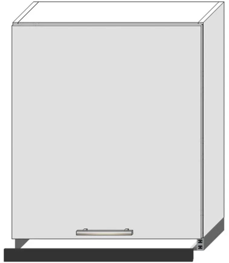 Skrinka do kuchyne Bono W60/68 Slim Pl s Digestor striebro B