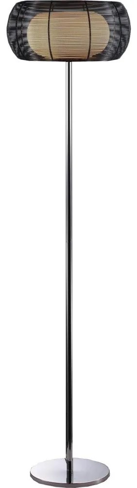 Searchlight 60002 - Stojacia lampa 2xE27/60W/230V čierna