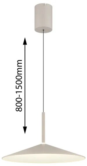 Globo 15635SA - LED luster na lanku LAMPONE LED/18W/230V 4000K krémová