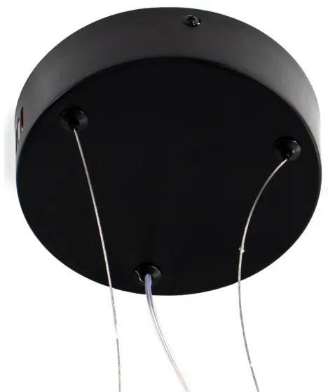 LED Luster na lanku LED/18W/230V 3000K čierna